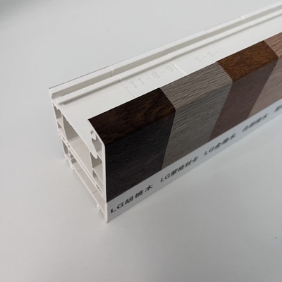 GKBM Nuevo 60B laminado UPVC Casement Profiles de ventanas aislamiento acústico