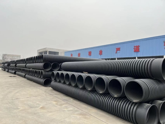 GKBM Greenpy SN2 SN4 HDPE PE de doble pared de tubería corrugada DN200-DN500