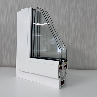 Profiles de extrusión de ventanas correderas UPVC de GKBM 62 Sereis Componentes estructurales