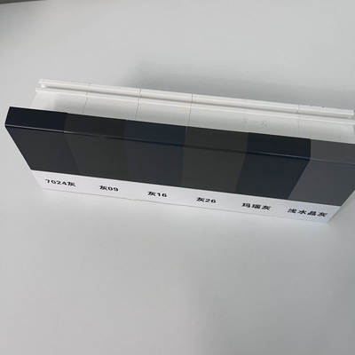 Perfiles de ventanas de revestimiento de UPVC gris GKBM Nuevo aislamiento térmico 60B