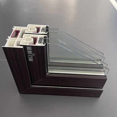 Profiles de ventanas corredizas de UPVC de la serie GKBM 105 Componentes estructurales blancos